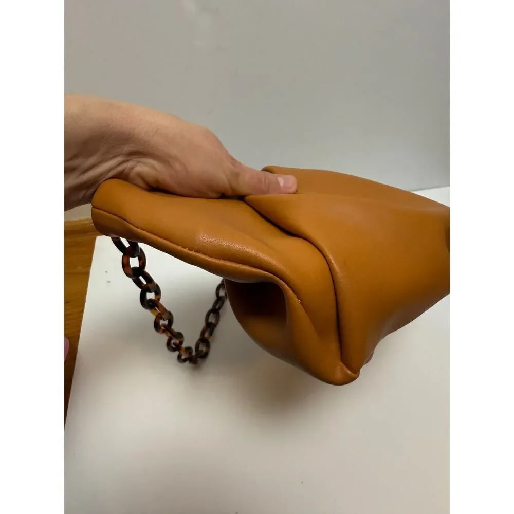 Senreve Cornetti Shoulder Bag Clutch with Tortoise Link Strap